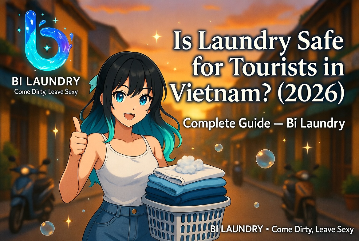 Is Laundry Safe for Tourists in Vietnam — Bi Laundry anime illustration